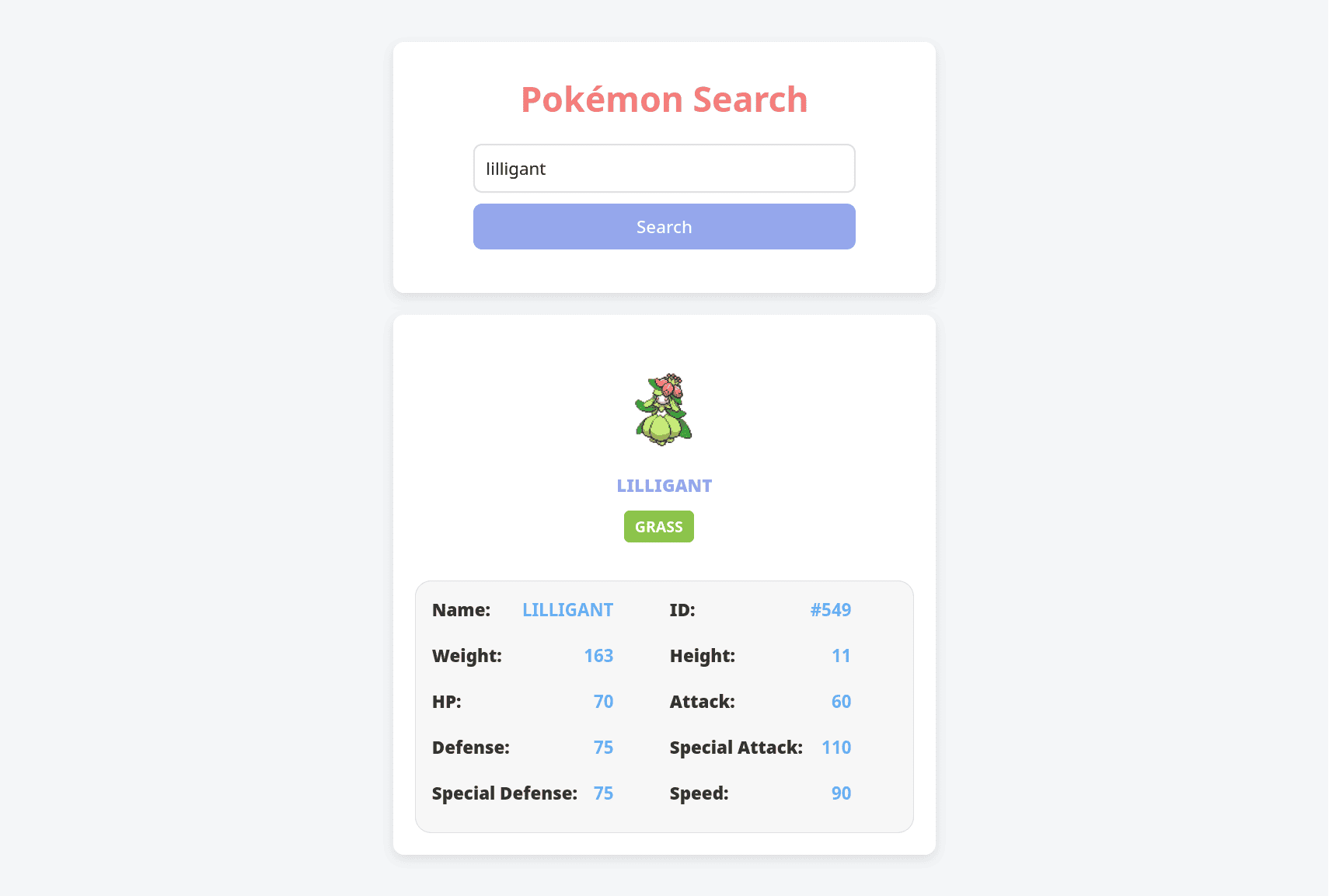 RPG Creature Search App