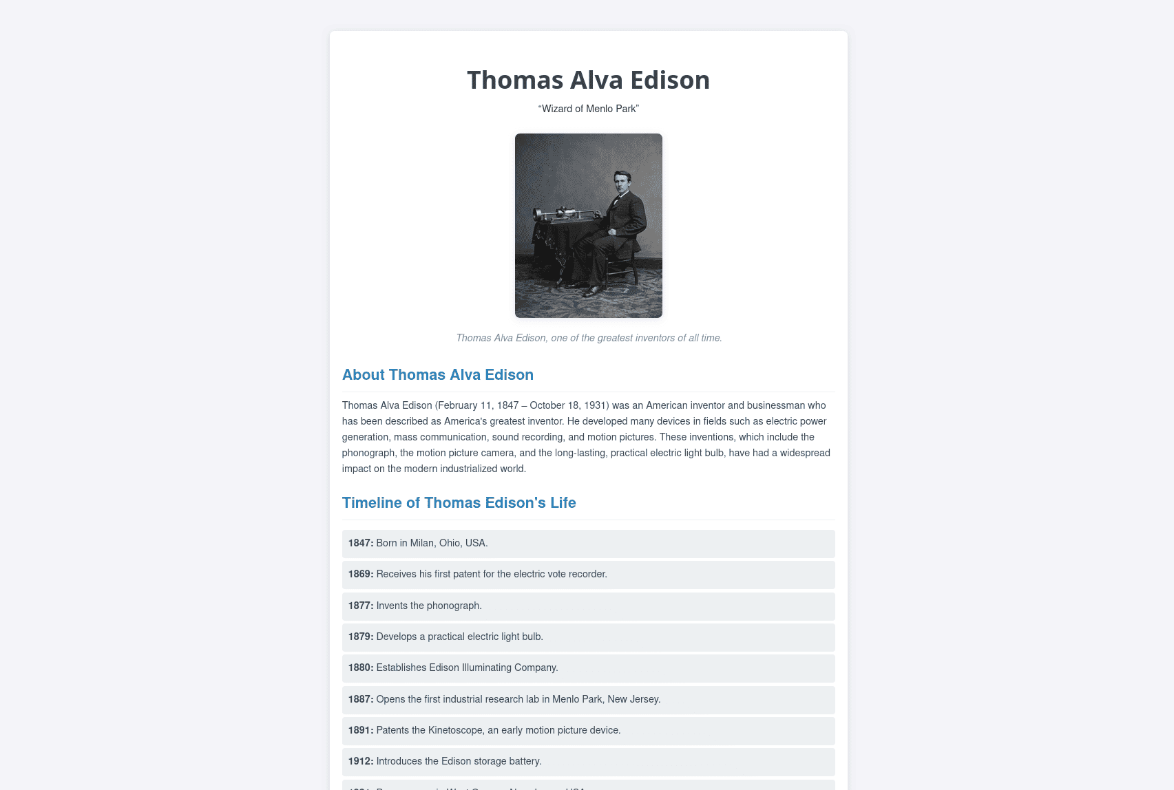 Tribute Page